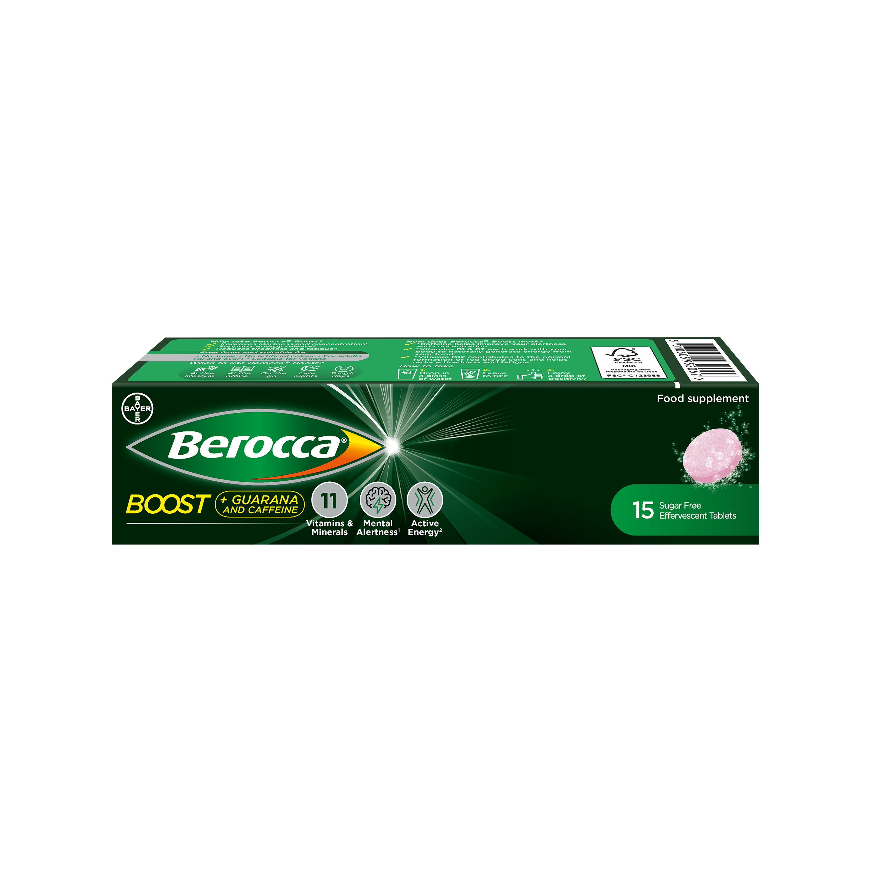 Berocca Boost Effervescent Tablets